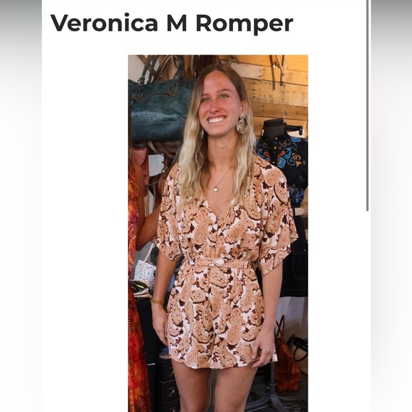 Veronica M Open Back Romper - Picture 4 of 11